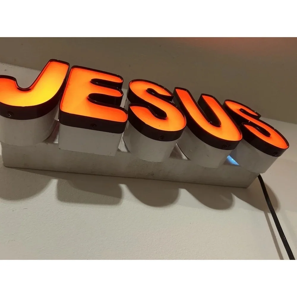 LED Neon Light Sign spelling out 